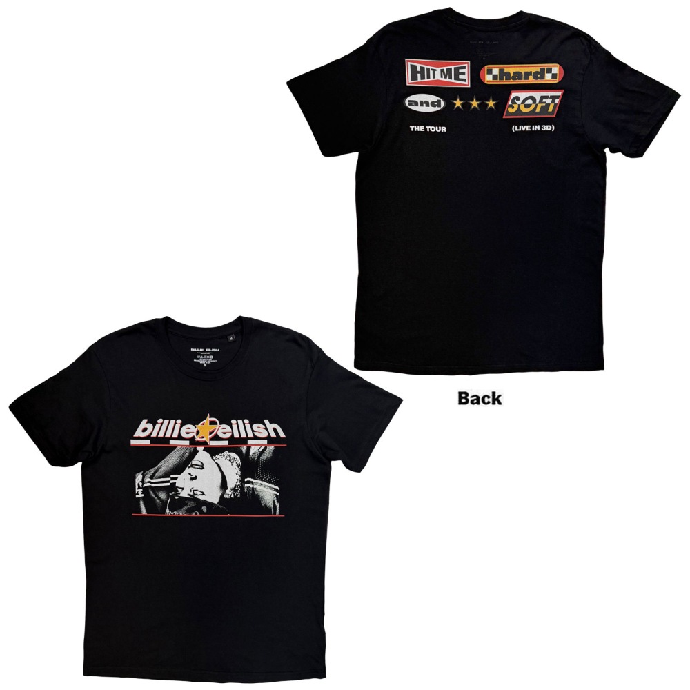 Billie Eilish - Racer Graphic Mens Tshirt - Black